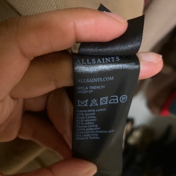 AllSaints Myla Trench Coat - Picture 3 of 9